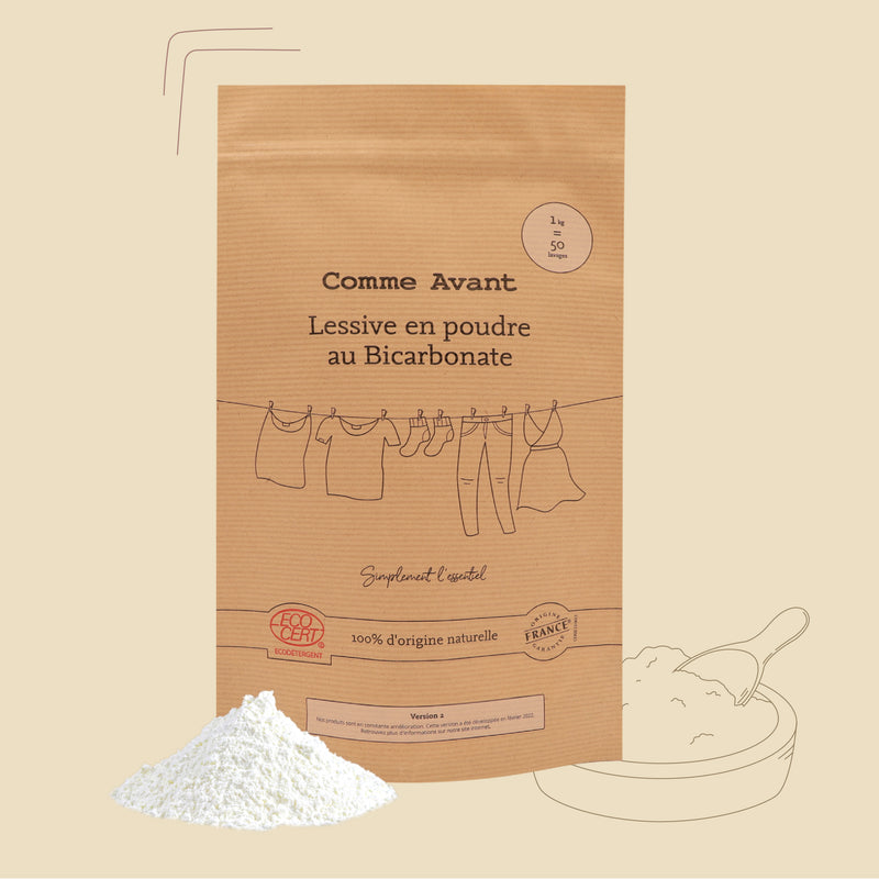 Lessive en poudre au bicarbonate comme avant